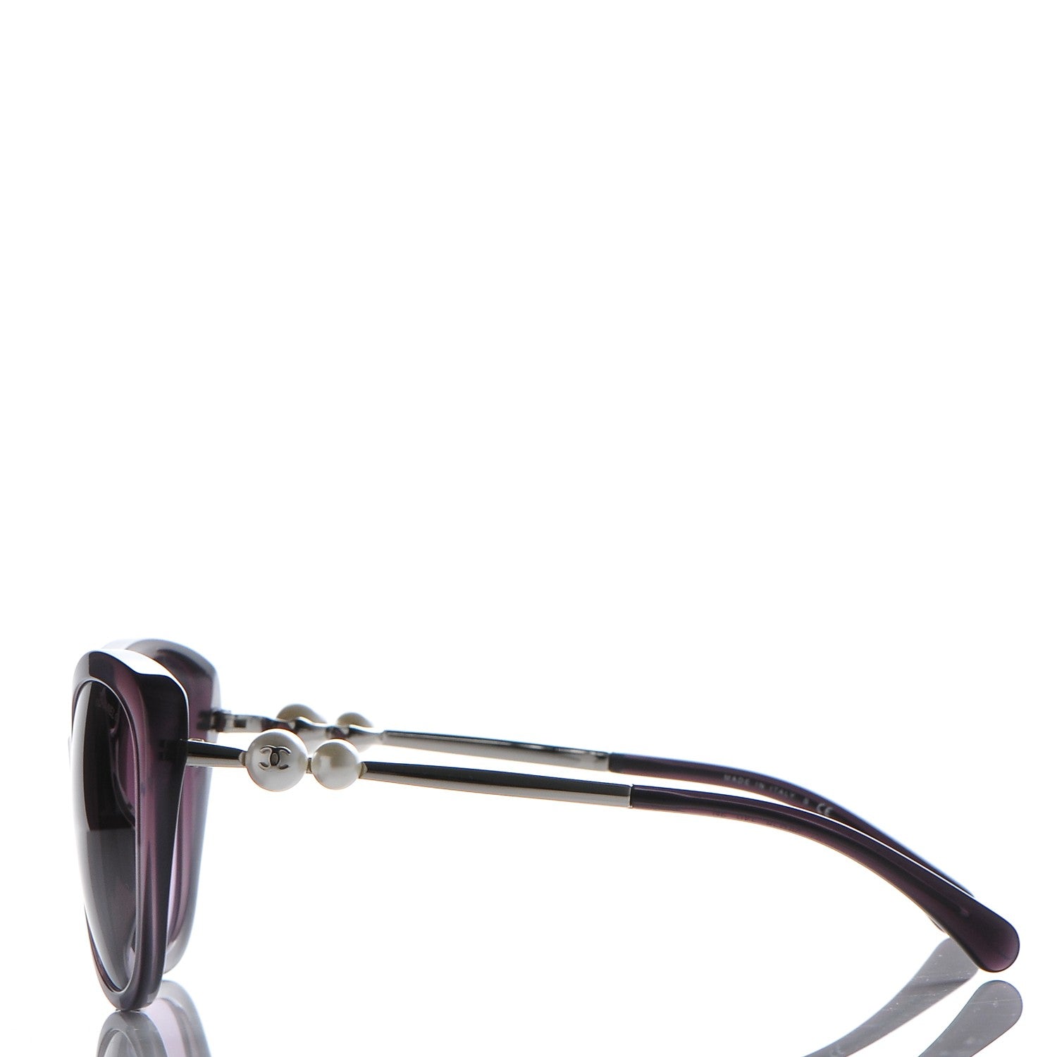 Chanel Acetate Pearl Winter Butterfly Sunglasses 5338-H-A Purple 3 of 8