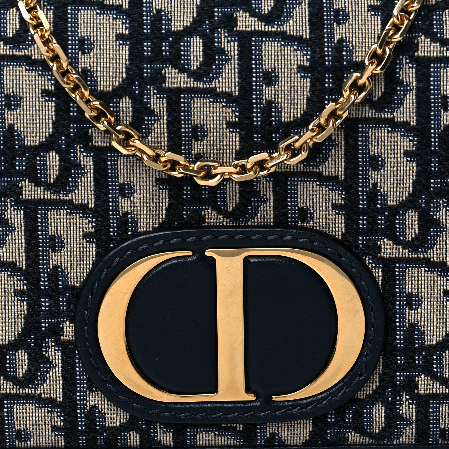 Christian Dior Oblique 30 Montaigne 2-In-1 Pouch Blue 6 of 8