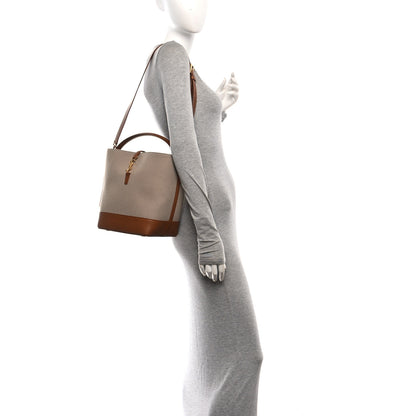 Saint Laurent Raffia Vegetable Le 37 Bucket Bag Naturel Brick 2 of 11