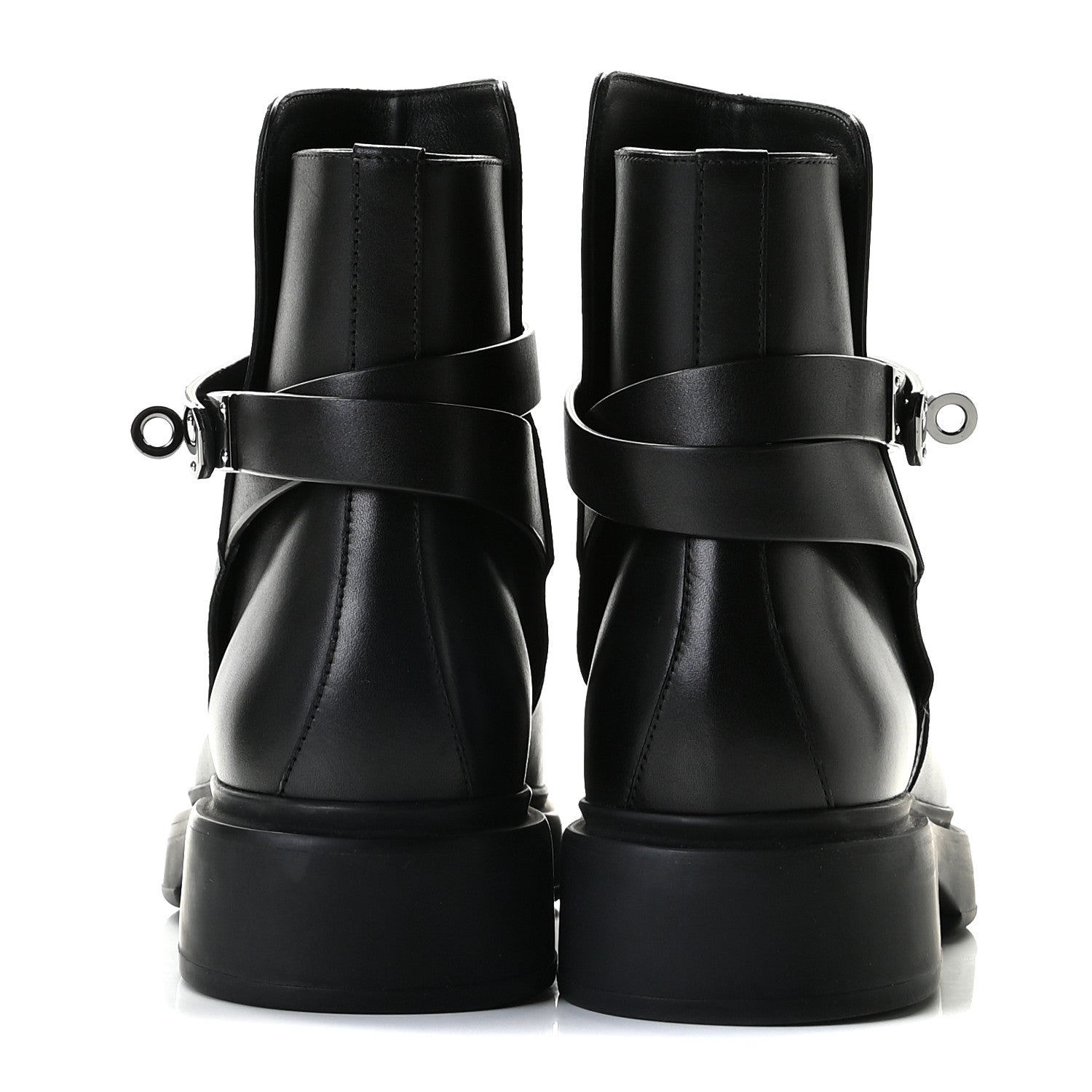 Hermes Calfskin Veo Ankle Boots 36 Black 5 of 11