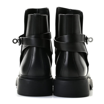 Hermes Calfskin Veo Ankle Boots 36 Black 5 of 11