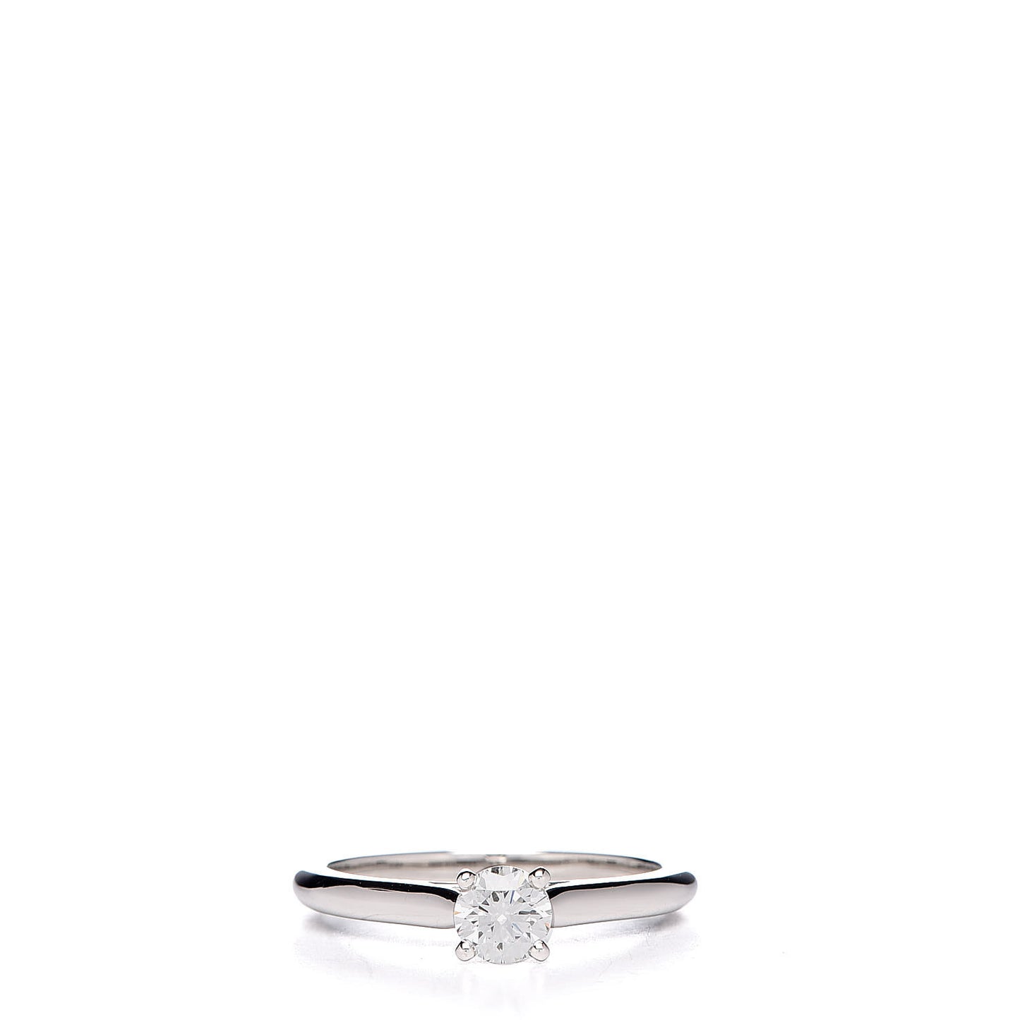 Platinum Diamond .32ct Solitaire Engagement Ring 49 4.75