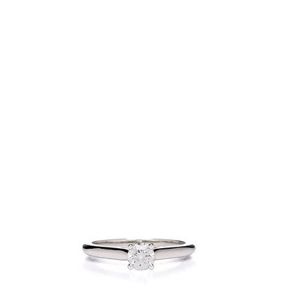 Cartier Platinum Diamond .32ct Solitaire Engagement Ring 49 4.75 1 of 7