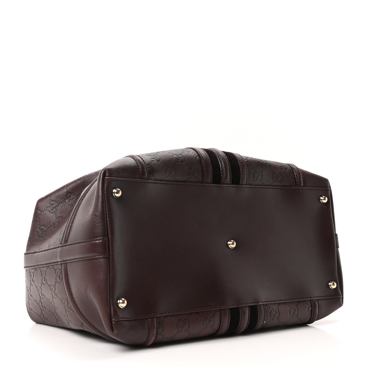 Gucci Guccissima Large Treasure Boston Dark Brown 4 of 10
