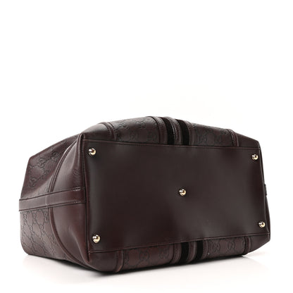 Gucci Guccissima Large Treasure Boston Dark Brown 4 of 10