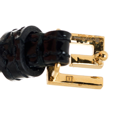 Gucci Patent G Buckle Bracelet Black 4 of 7