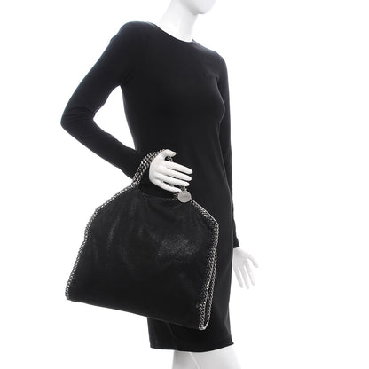 Stella McCartney Shaggy Deer Falabella Fold Over Tote Black 2 of 8