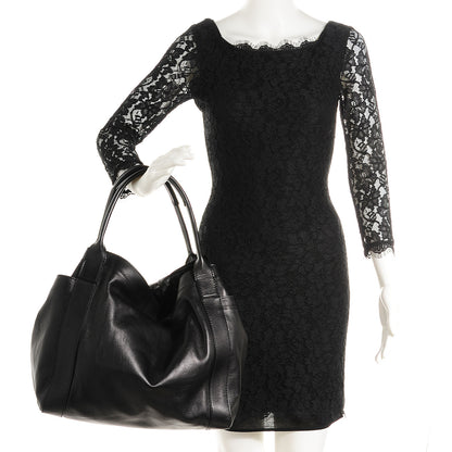 Valentino Garavani Nappa Double Pocket Bow Tote Black 2 of 7