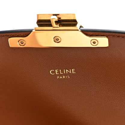 Celine Calfskin Triomphe Canvas Teen Triomphe Bag Tan 5 of 8
