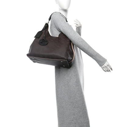 Louis Vuitton Mahina Carmel Hobo Chocolate 2 of 11