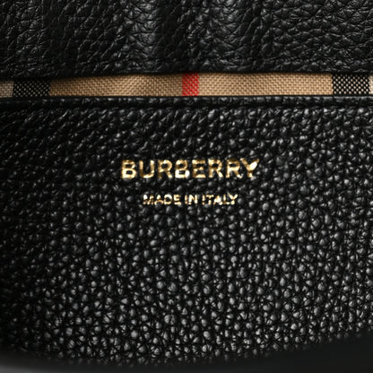 Burberry Grainy Calfskin Vintage Check Note Crossbody Bag Black 6 of 9