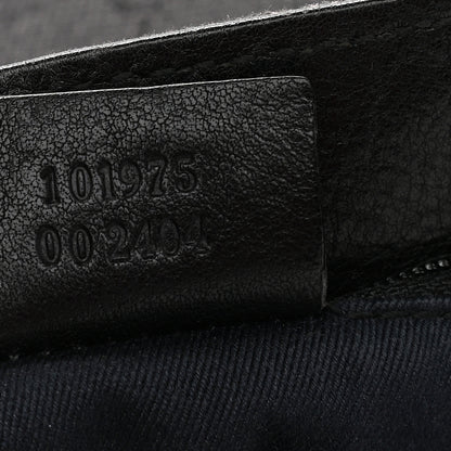 Gucci Monogram Canvas Horsebit Drawstring Hobo Dark Brown 7 of 10