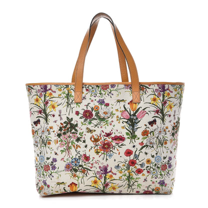 Gucci Canvas Large Floral Flora Joy Tote Yellow 1 of 21