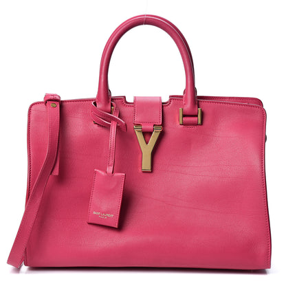 Saint Laurent Calfskin Small Classic Y Cabas Fuchsia 1 of 8