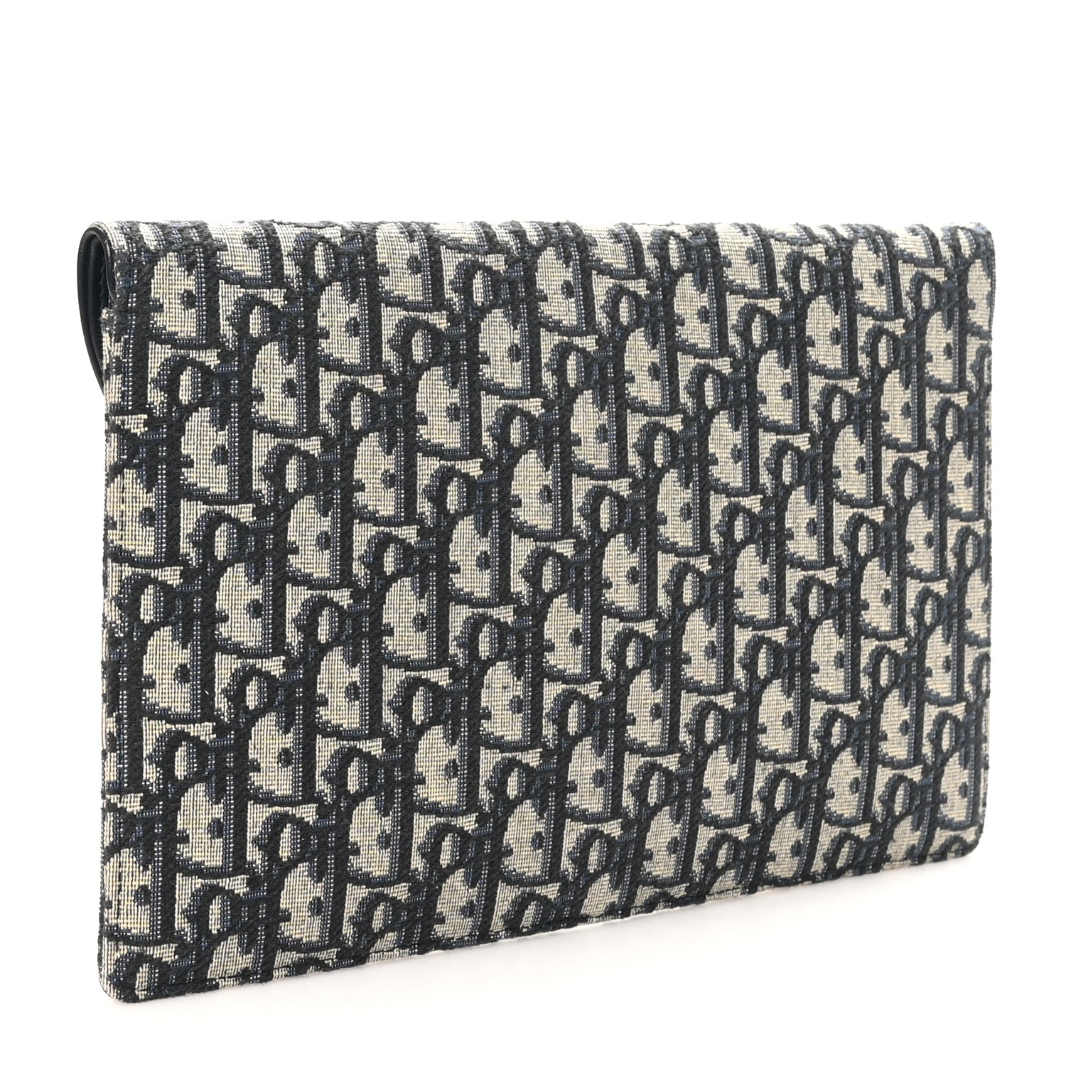 Christian Dior Oblique Jacquard  Saddle Pouch Blue 3 of 9