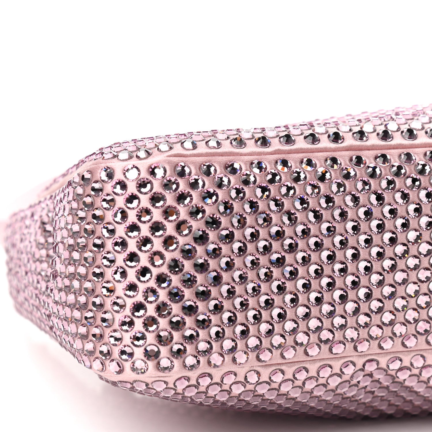 Prada Satin Crystal Mini Re-Edition 2000 Bag Alabastro 5 of 9