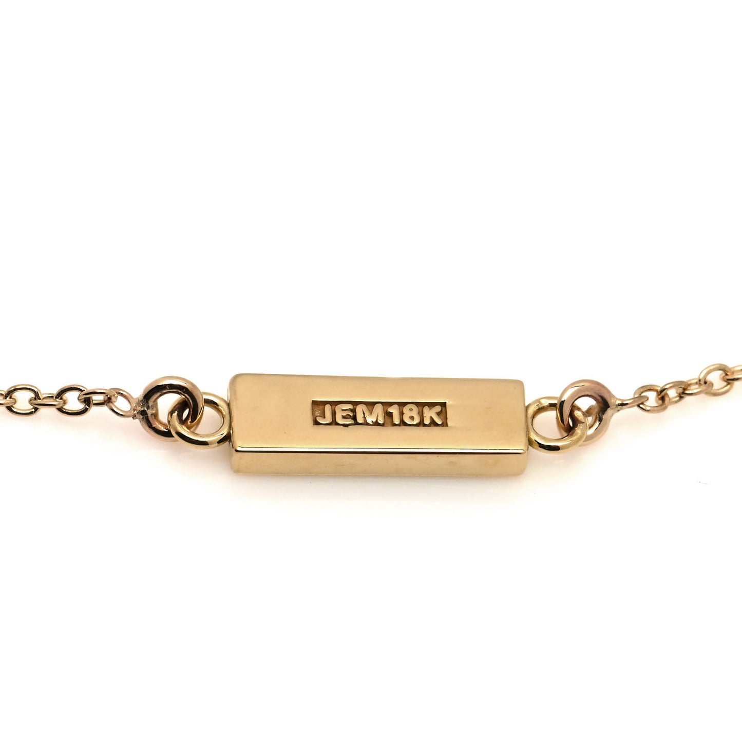 18K Yellow Gold Turquoise Inlay Bar Bracelet