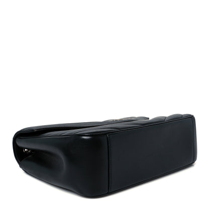 Saint Laurent Lambskin Quilted Monogram Large LouLou Black 5 of 14