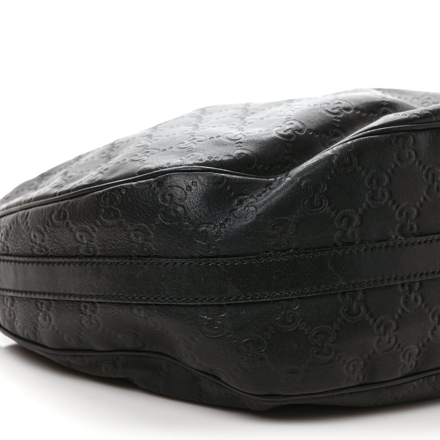 Guccissima Medium GG Twins Hobo Black