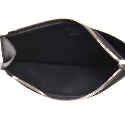Louis Vuitton Monogram Eclipse Taiga Coin Card Holder 5 of 8