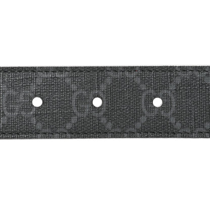 Gucci GG Supreme Enamel Double G 30mm Belt 85 34 Black New Cherry Red 3 of 7