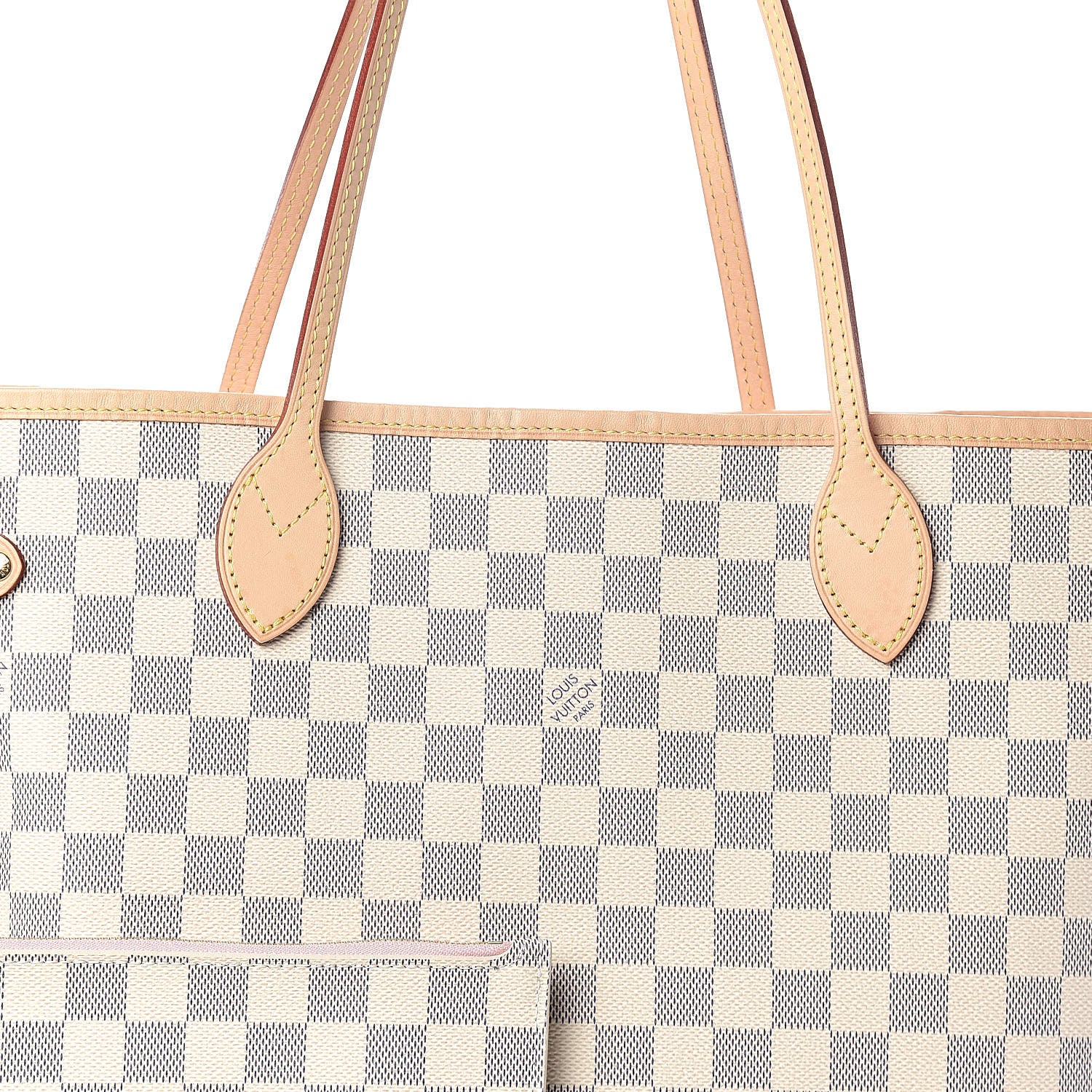 Louis Vuitton Damier Azur Neo Neverfull MM Rose Ballerine 8 of 11