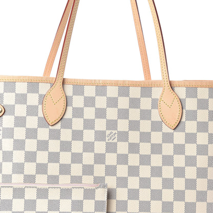 Louis Vuitton Damier Azur Neo Neverfull MM Rose Ballerine 8 of 11