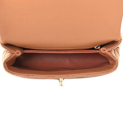 Chanel Caviar Quilted Mini Coco Handle Flap Brown 4 of 10