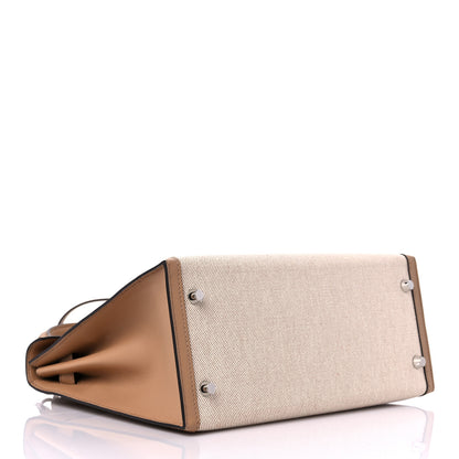 Hermes Toile H Swift Kelly Sellier 28 Ecru Chai 3 of 10