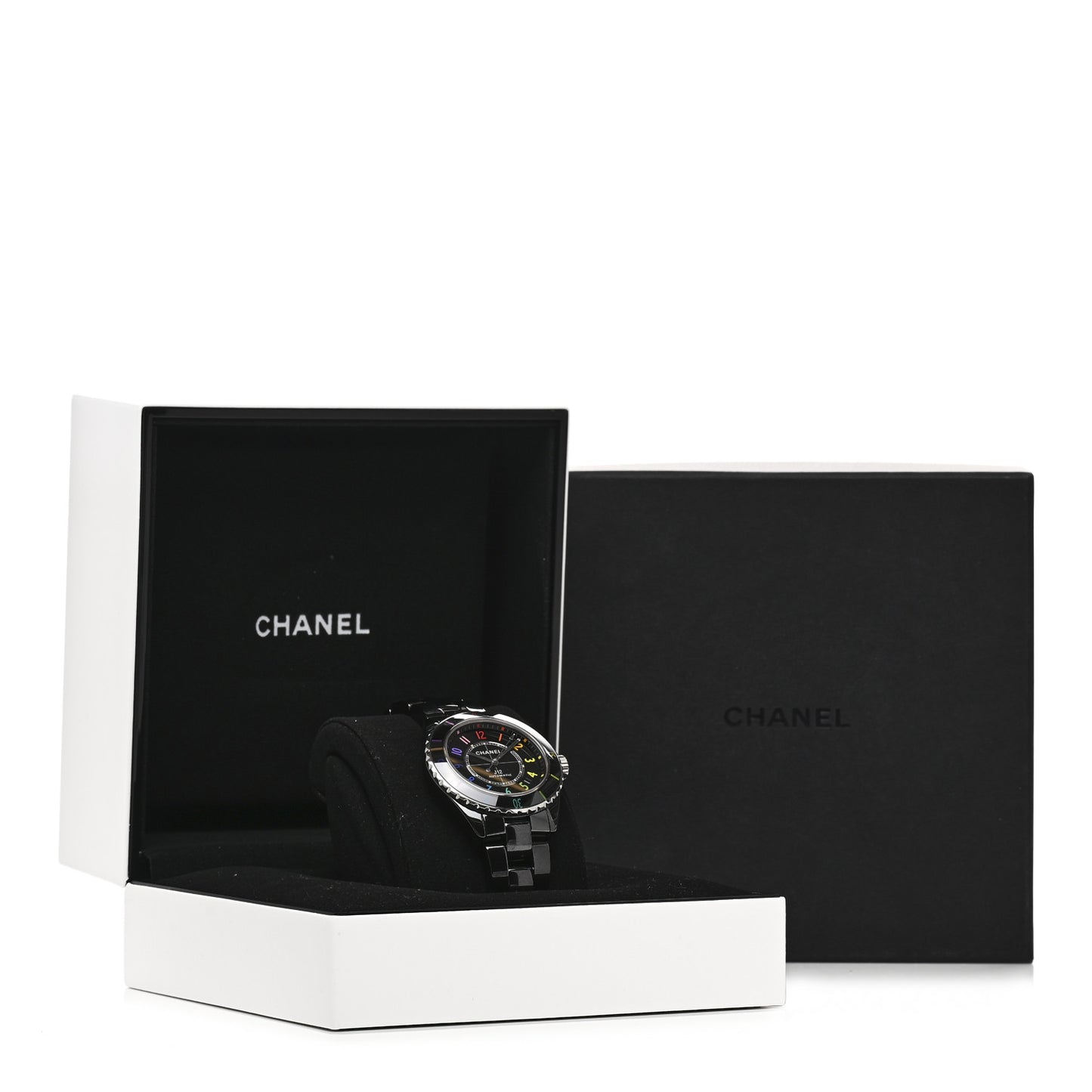 Stainless Steel Ceramic 38mm J12 Electro Automatic Watch Black