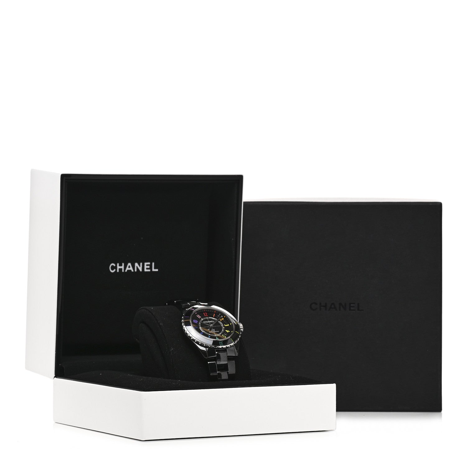Chanel Stainless Steel Ceramic 38mm J12 Electro Automatic Watch Black 5 of 5