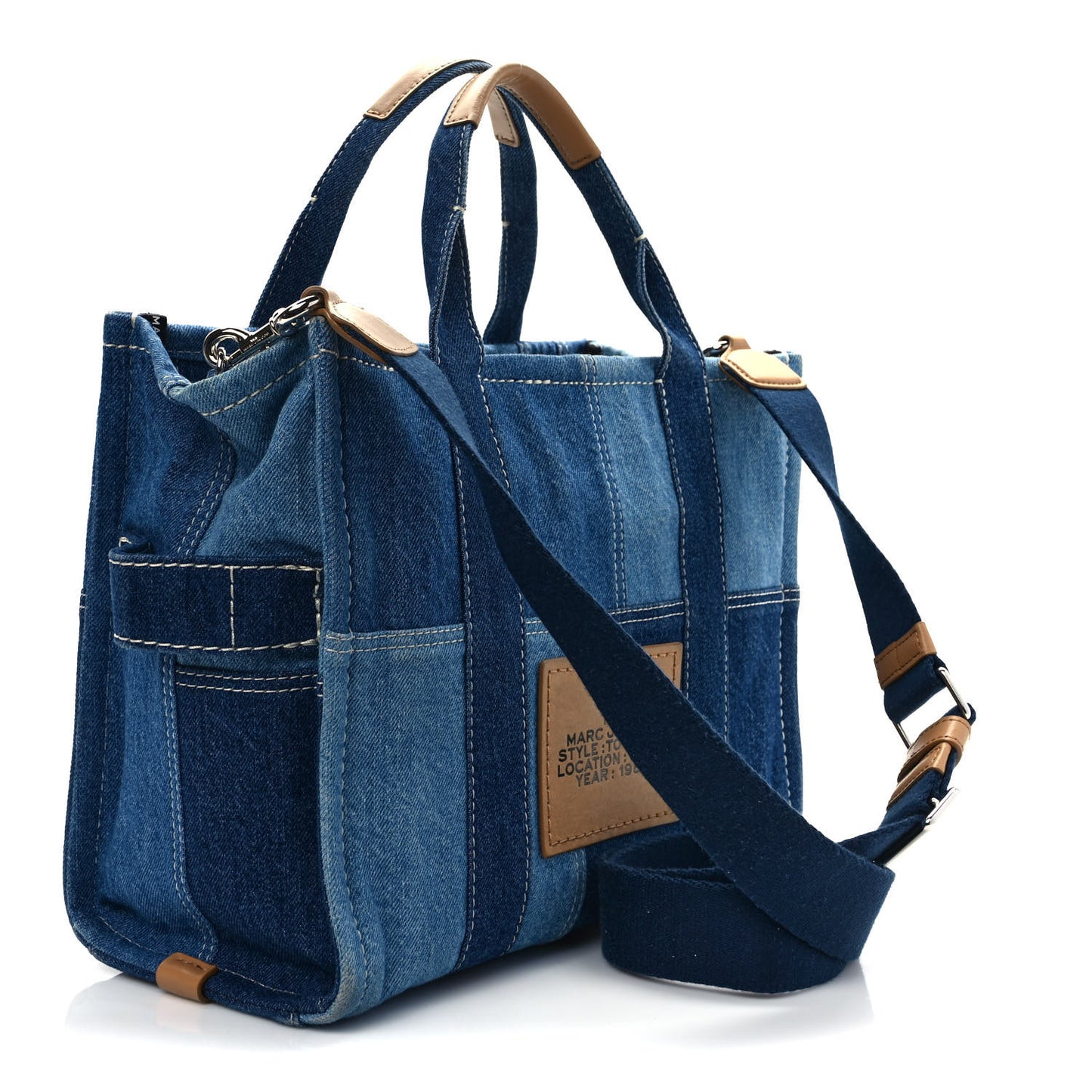 Denim Canvas Medium The Tote Bag Blue