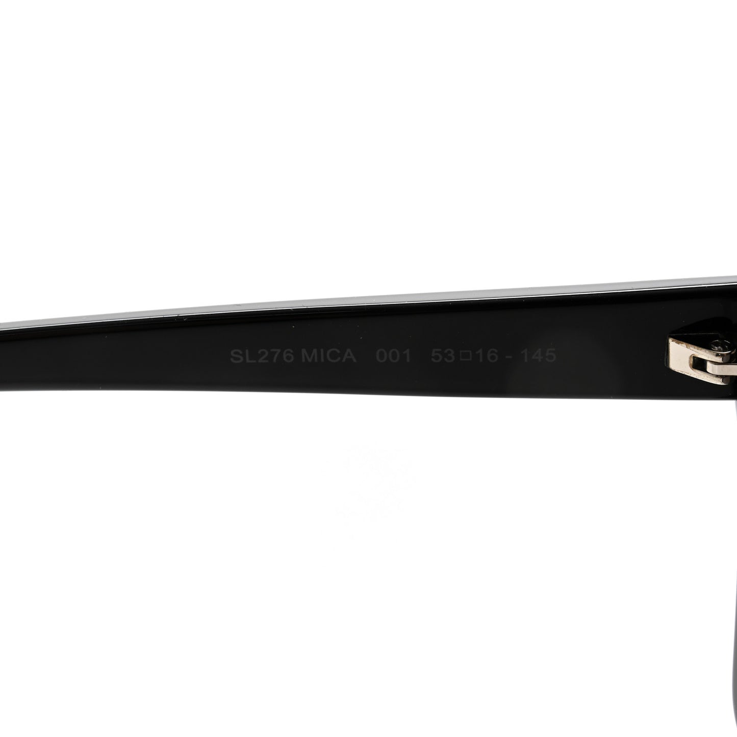 Acetate Mica Cat Eye Sunglasses SL 276 Black