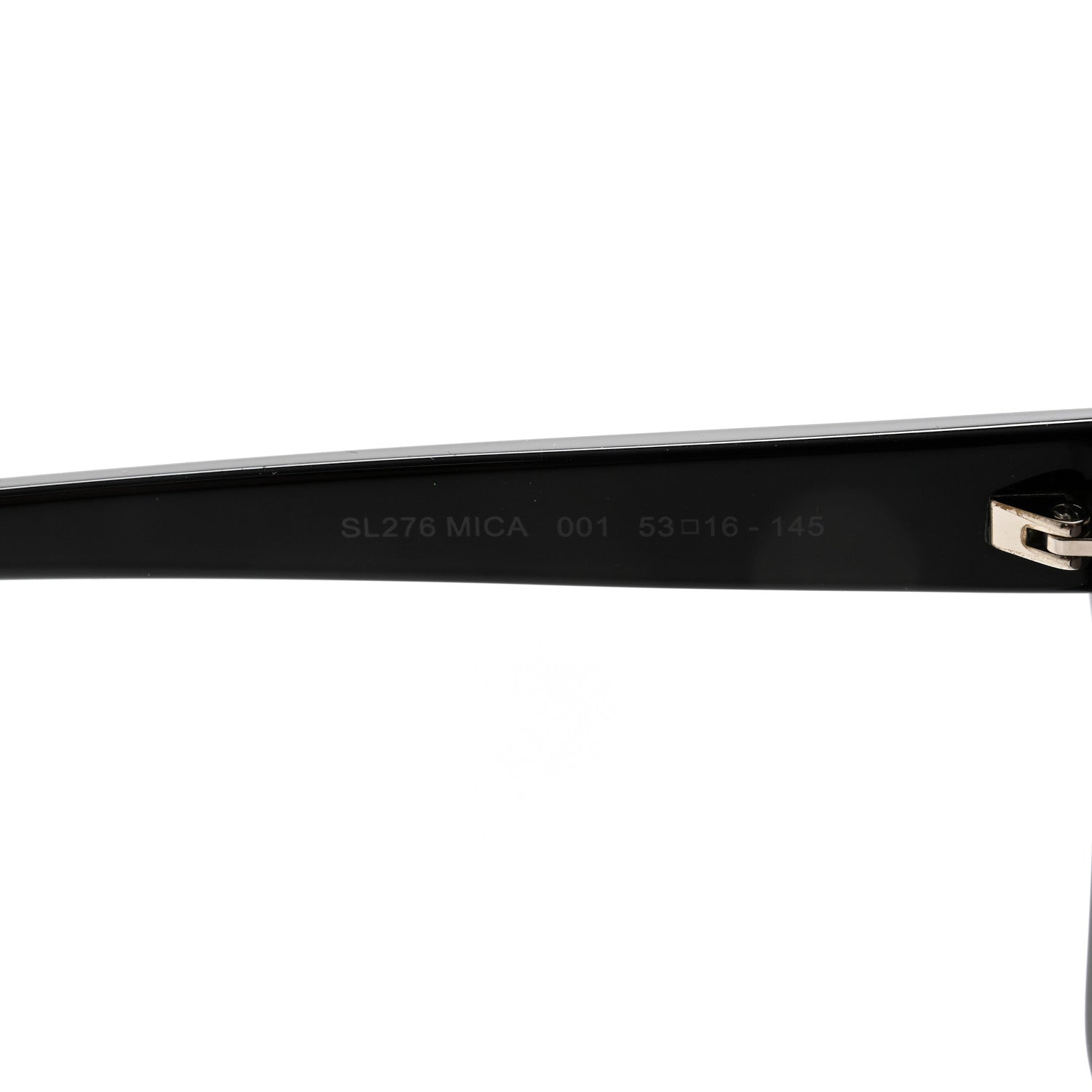 Saint Laurent Acetate Mica Cat Eye Sunglasses SL 276 Black 7 of 8