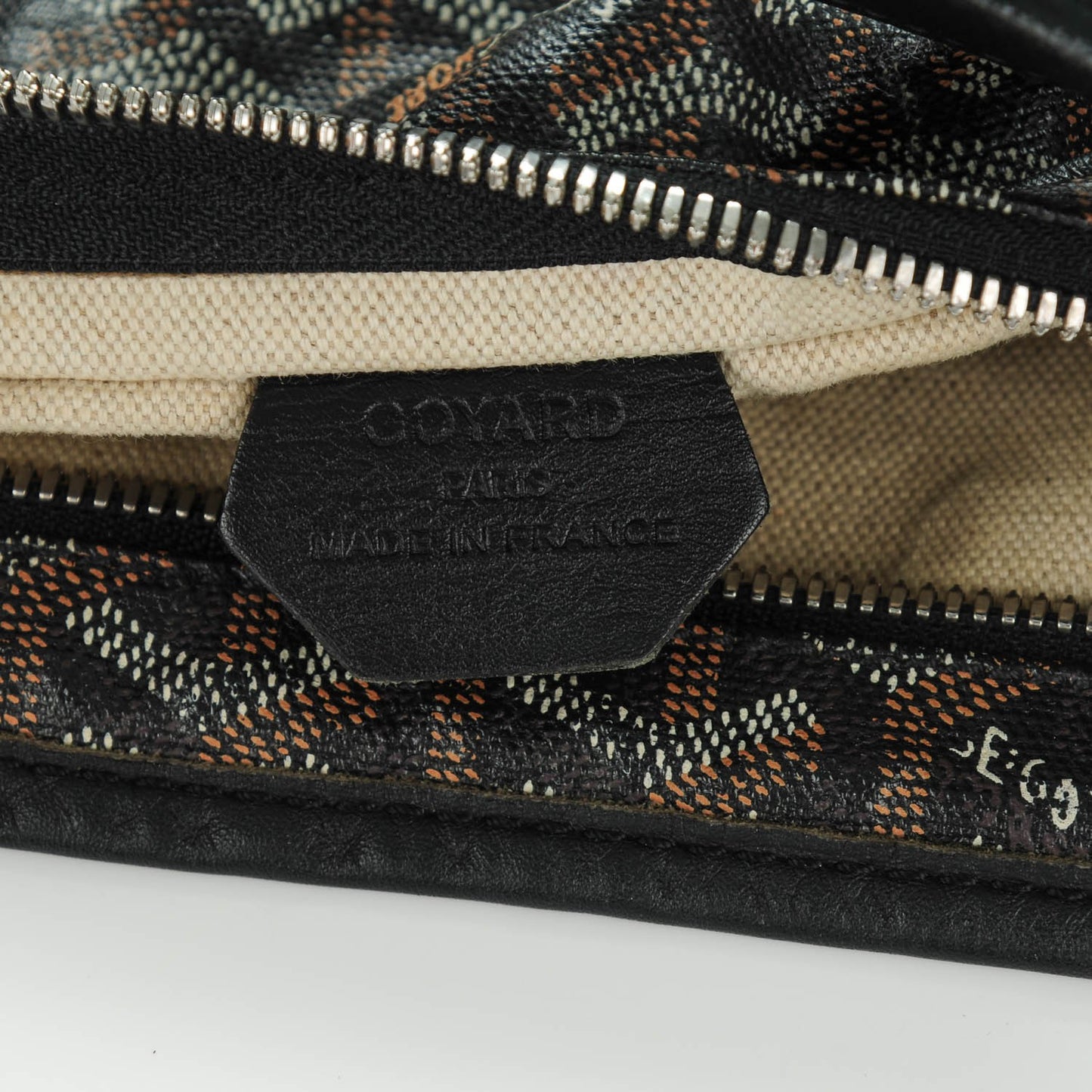 Goyardine Fidji Zip Hobo Black