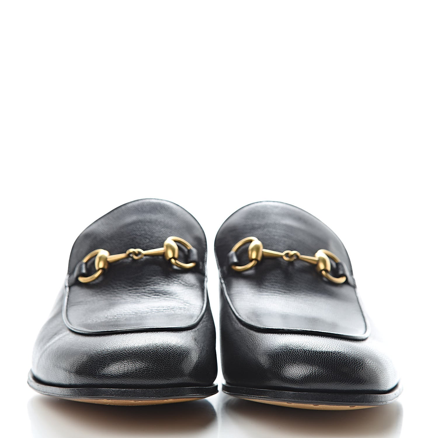 Gucci Goatskin Mens Horsebit Loafers 10.5 Black 2 of 9