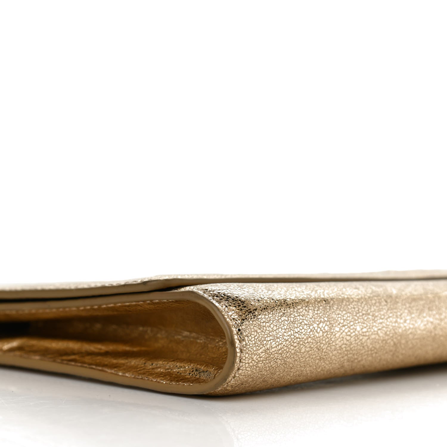 Saint Laurent Metallic Calfskin Monogram Large Belle De Jour Clutch Gold 5 of 8