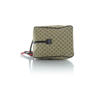 Gucci GG Monogram Web Large Collapsible Carry On Duffle Beige Brown 4 of 11