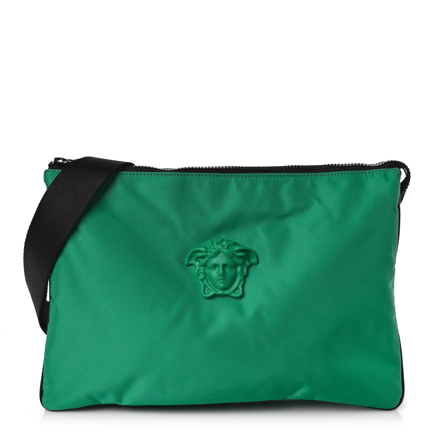 Versace Nylon Palazzo Medusa Messenger Green 1 of 8