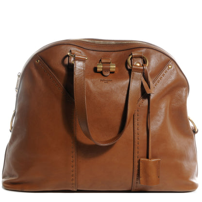 Saint Laurent Leather Oversized MUSE Brown 1 of 10