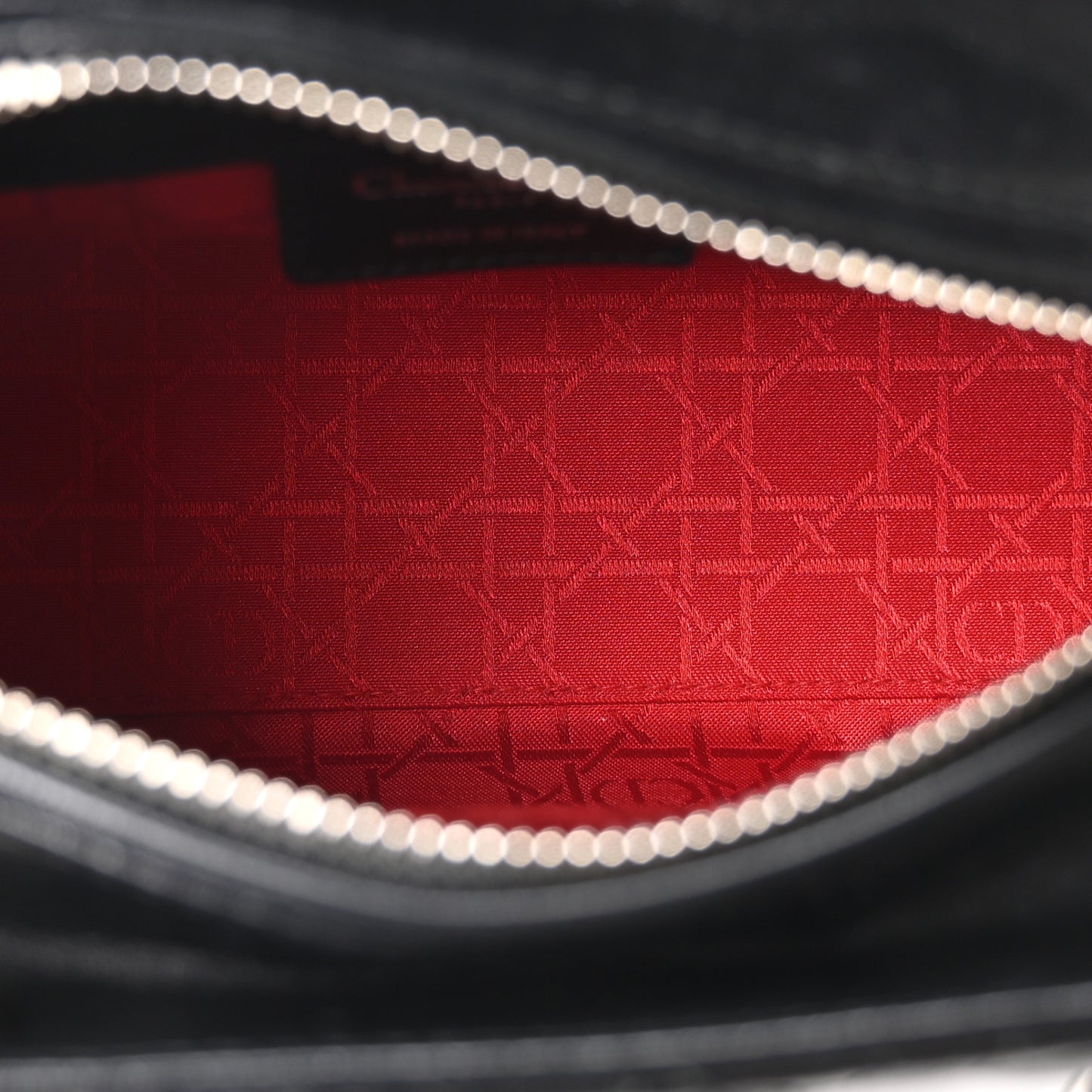 Lambskin Cannage Medium Lady Dior Black