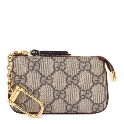 Gucci GG Supreme Monogram Key Case Brown 1 of 13