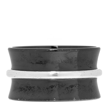 Tiffany Sterling Silver Titanium 1837 Wide Ring 56 7.5 6 of 8