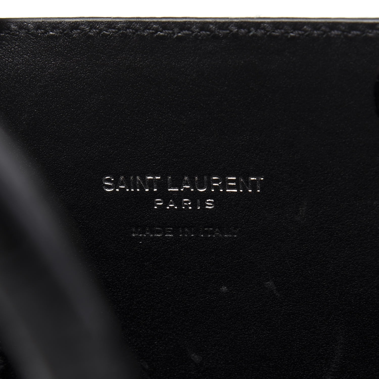 Saint Laurent Calfskin Crocodile Embossed Nano Sac De Jour Black 8 of 9