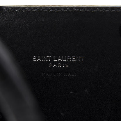 Saint Laurent Calfskin Crocodile Embossed Nano Sac De Jour Black 8 of 9