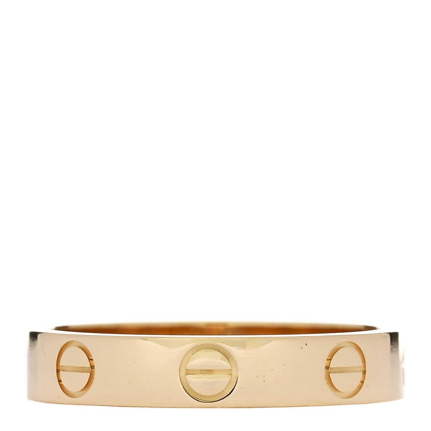Cartier 18K Yellow Gold 3.5mm LOVE Wedding Band Ring 54 6.75 1 of 5