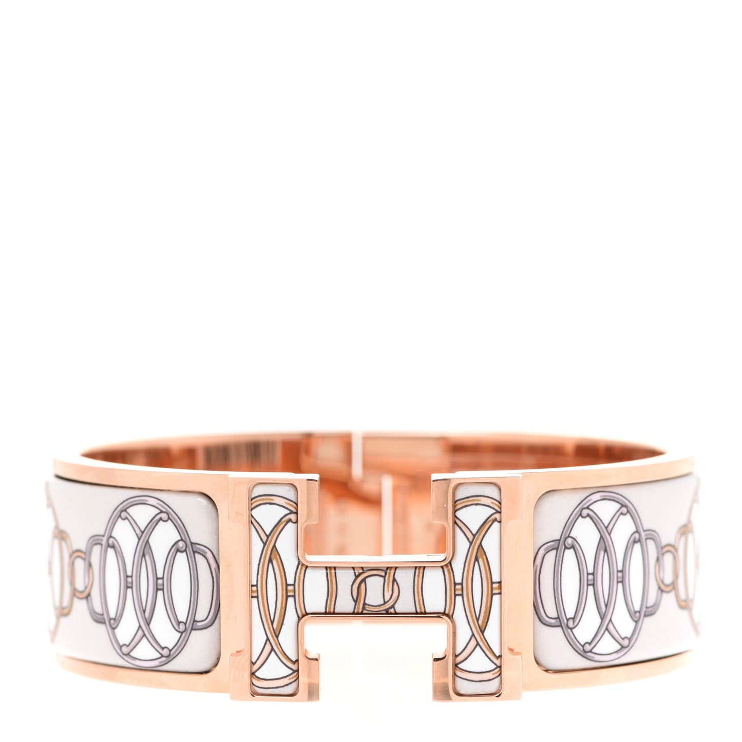 Enamel Wide Lift Profile Clic Clac H Bracelet PM Sable