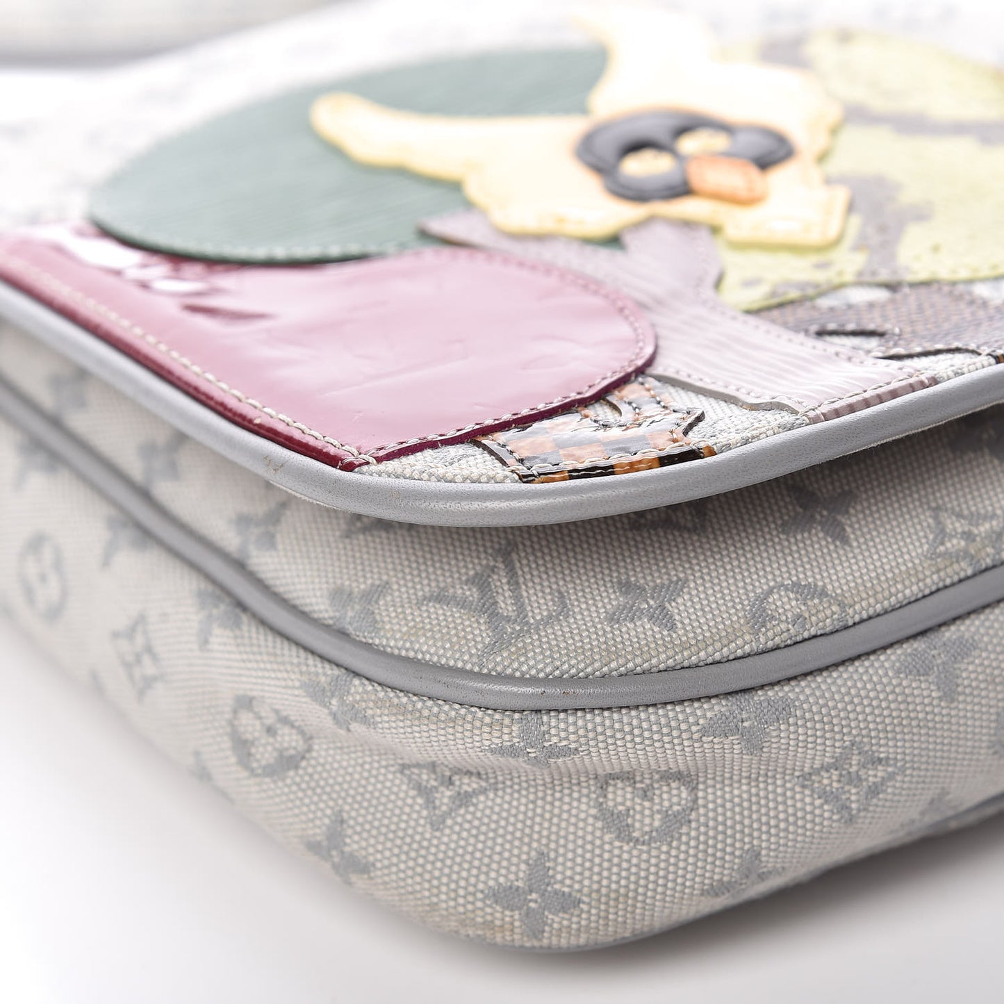 Mini Monogram Patchwork Conte De Fees Musette Grey