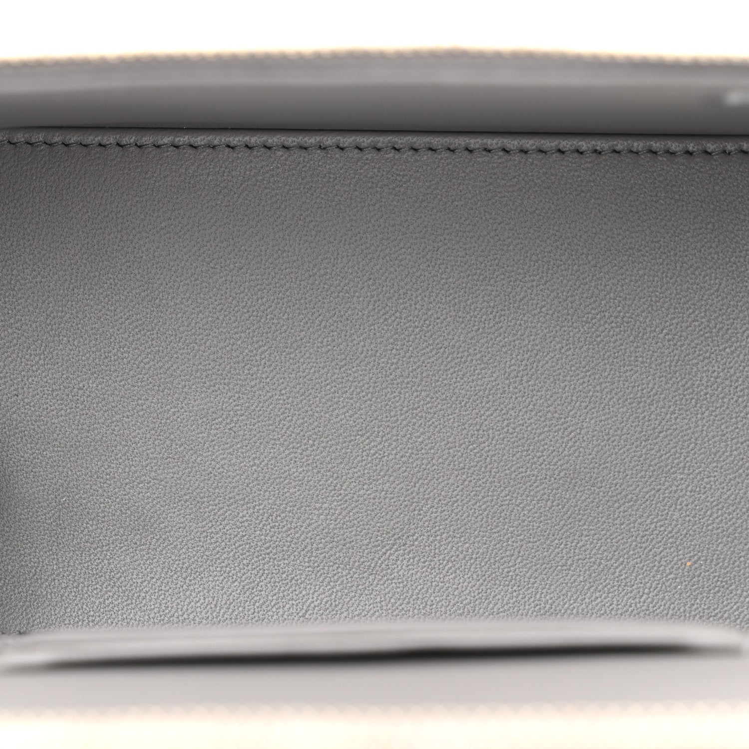 Chanel Lambskin Quilted Metal Small Top Handle Vanity Case With Chain Grey 5 of 11