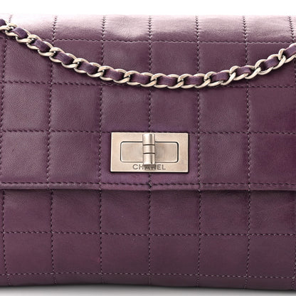 Chanel Lambskin Chocolate Bar Mademoiselle Flap Purple 9 of 11
